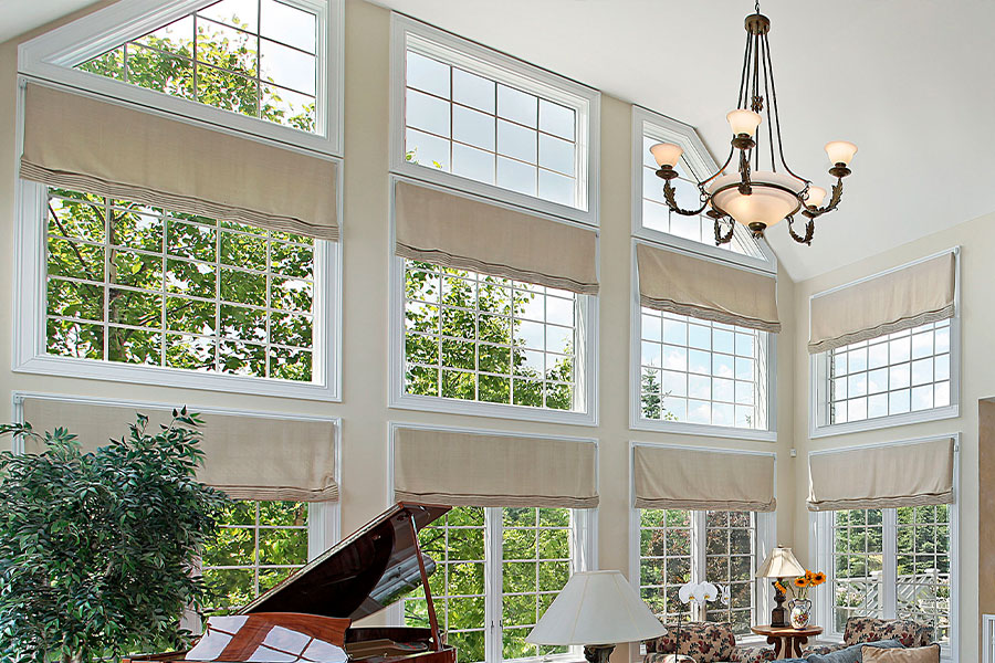 Colleen Mcnally Interiors Two Story Window Treatments